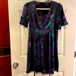 Betsy Johnson Silk Floral Dress